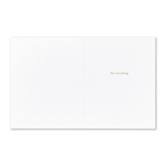 I Thank You From The Depths Of My Heart Thank You Greeting Card