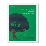 I Thank You From The Depths Of My Heart Thank You Greeting Card