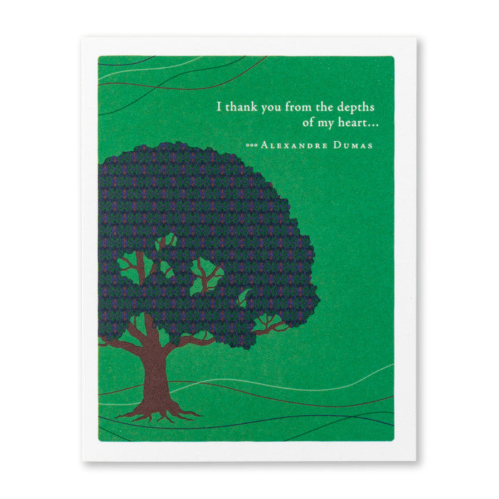 I Thank You From The Depths Of My Heart Thank You Greeting Card