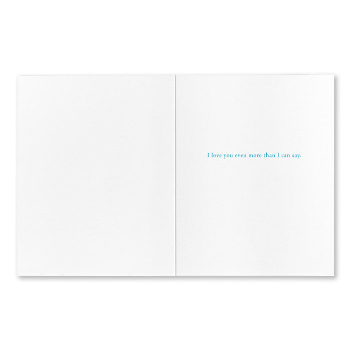 Forgive Me If I Don't Have All The Words Greeting Card