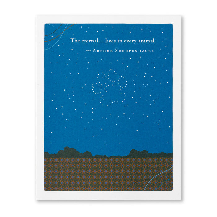 The Eternal Lives In Every Animal Greeting Card