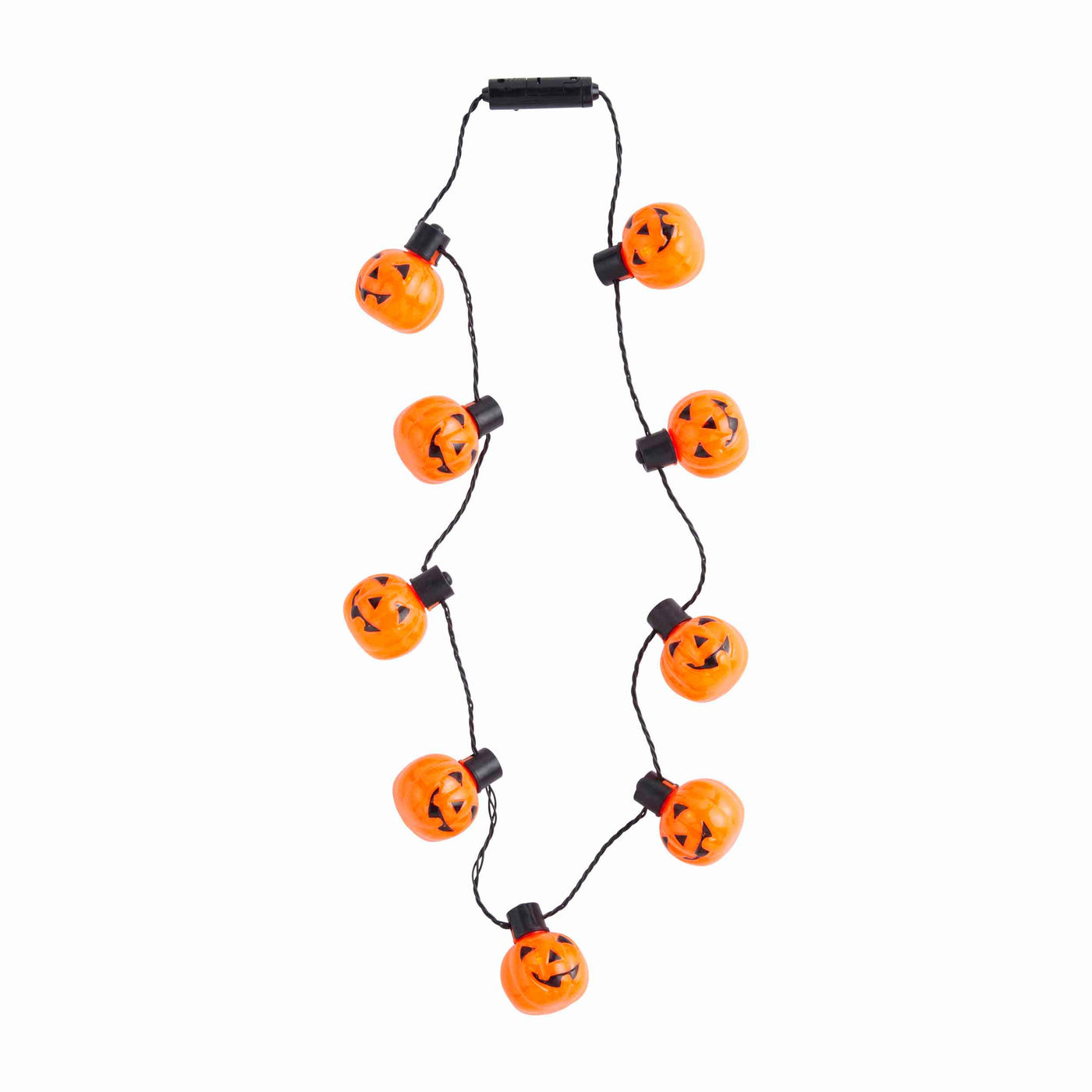 Light Up Jack-O-Lantern Necklace
