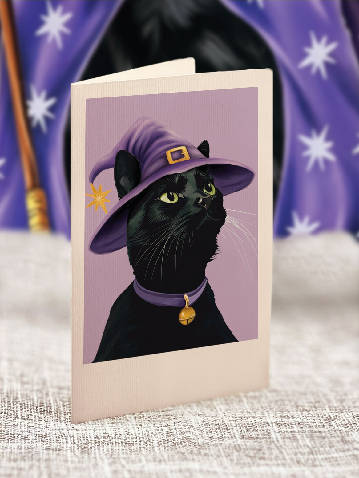 Mini Halloween Cat Pop Up Card