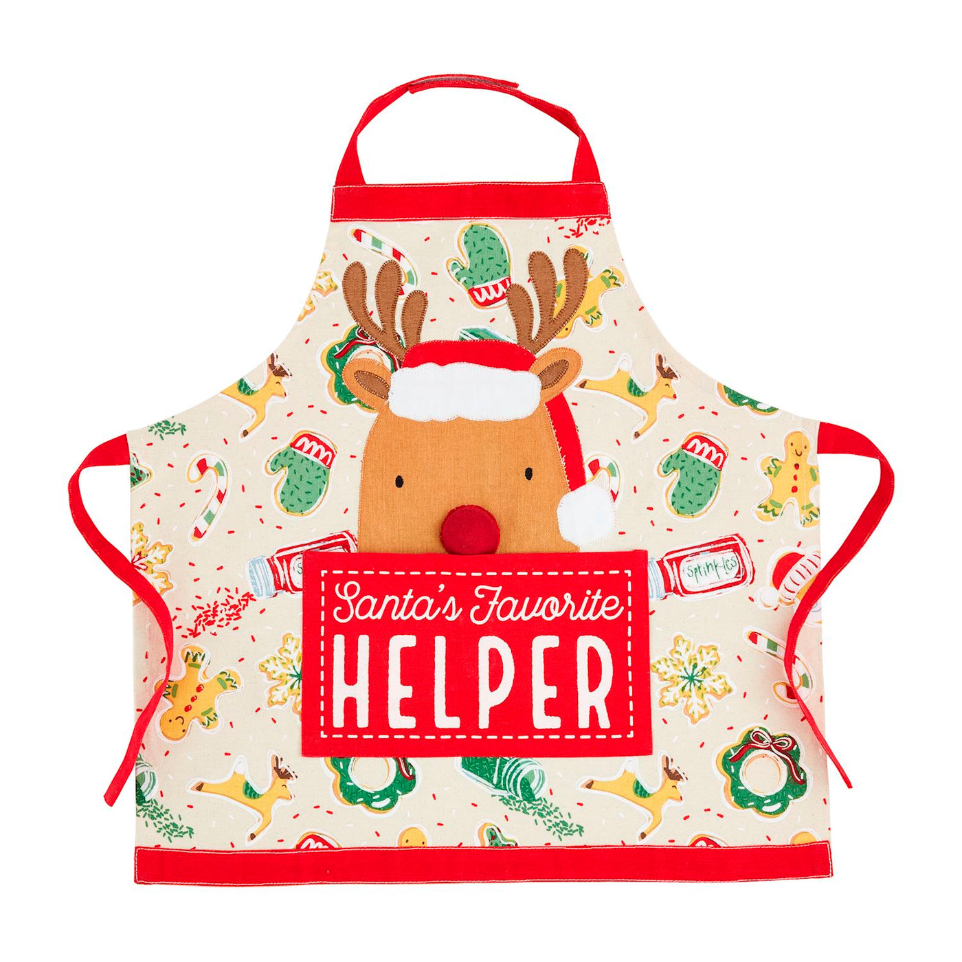 Light Up Reindeer Kids Christmas Apron