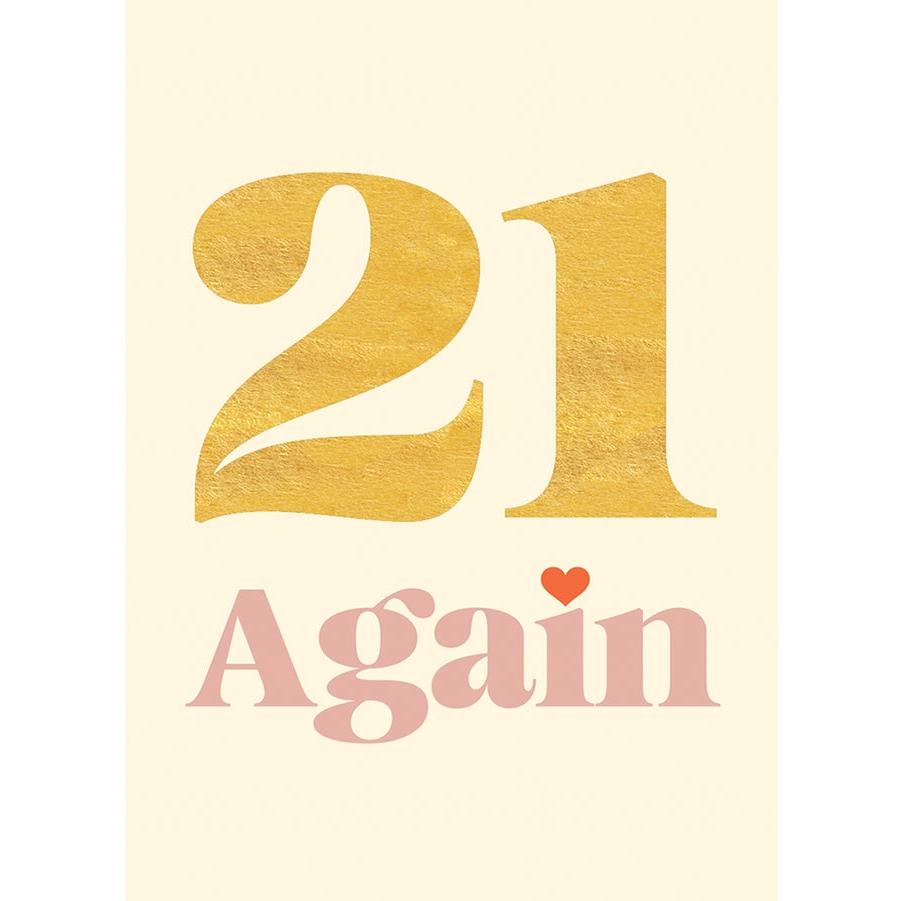21 Again Birthday Card - Just Fabulous Palm Springs
