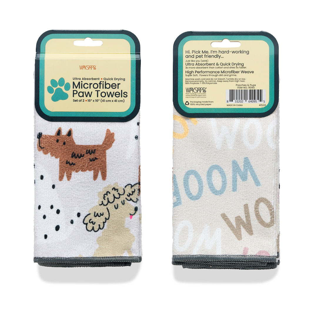 Pooches & Pups Pet Paw Towels