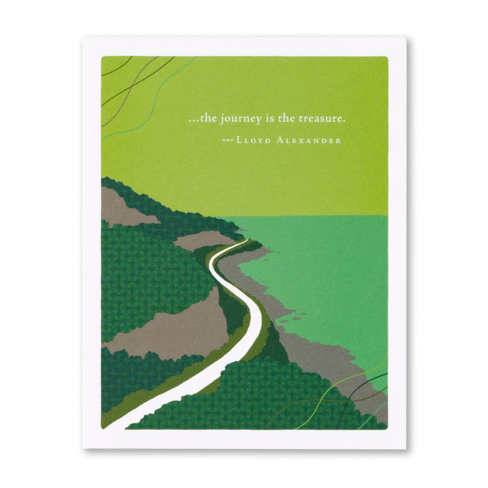 “…The Journey Is The Treasure.” Anniversary Greeting Card