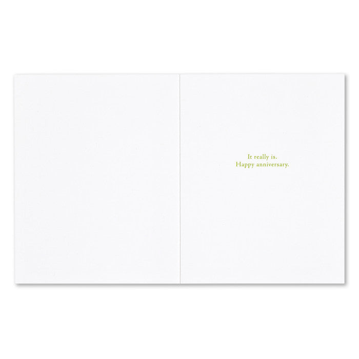 “…The Journey Is The Treasure.” Anniversary Greeting Card