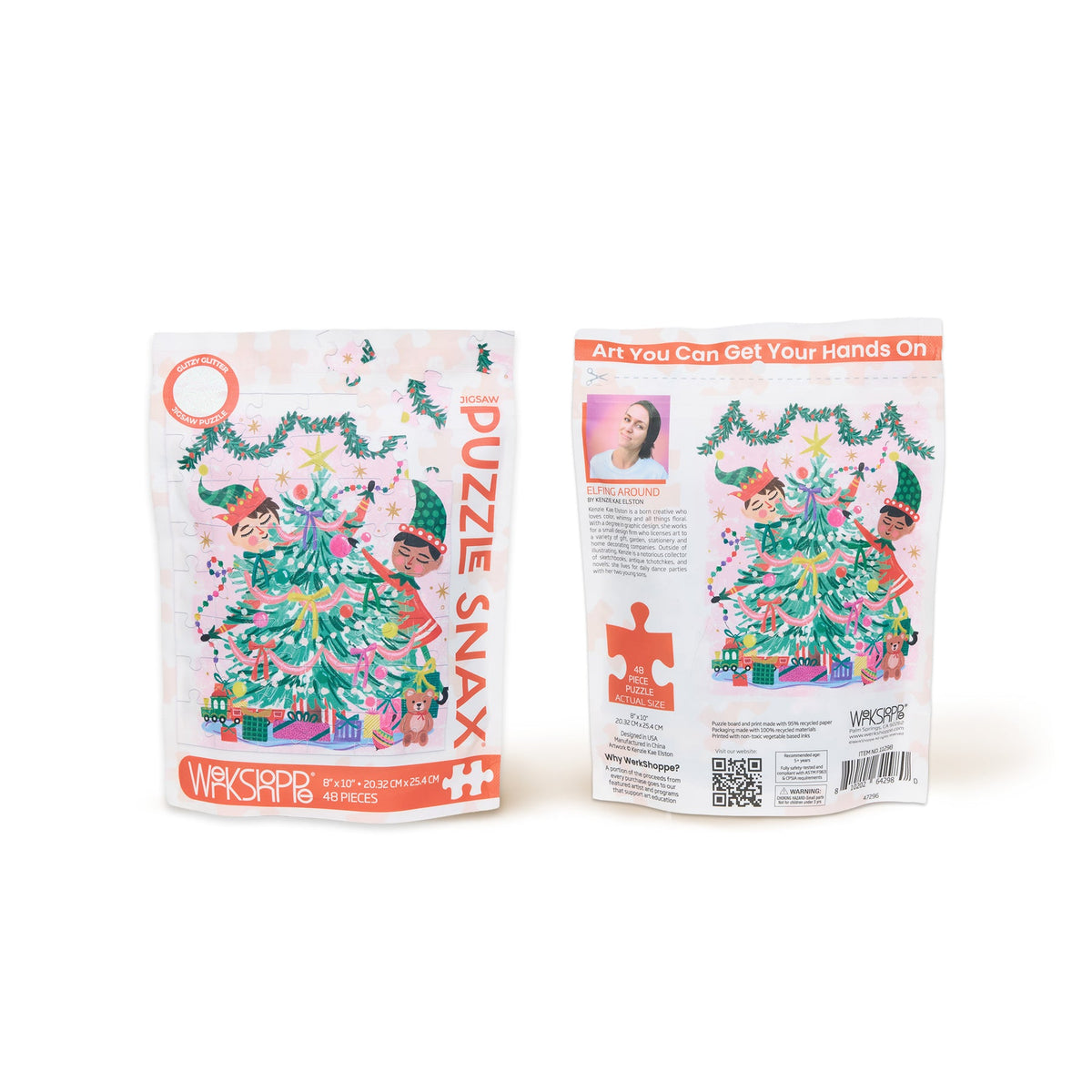 Elfing Around 48 Pc Puzzle Snax