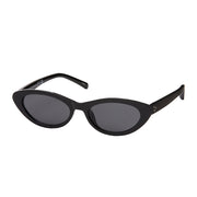 Rose Oval Sunglasses - Black