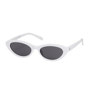 Rose Oval Sunglasses - White