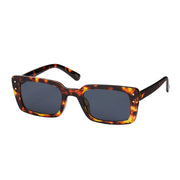 Rose Rectangle With Pins Sunglasses - Tortoise