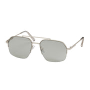Jade Square Metal Aviator Sunglasses - All Gray