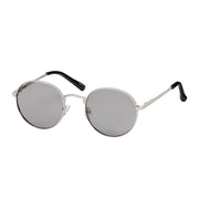 Jade Roundie Metal Sunglasses - Black Lenses