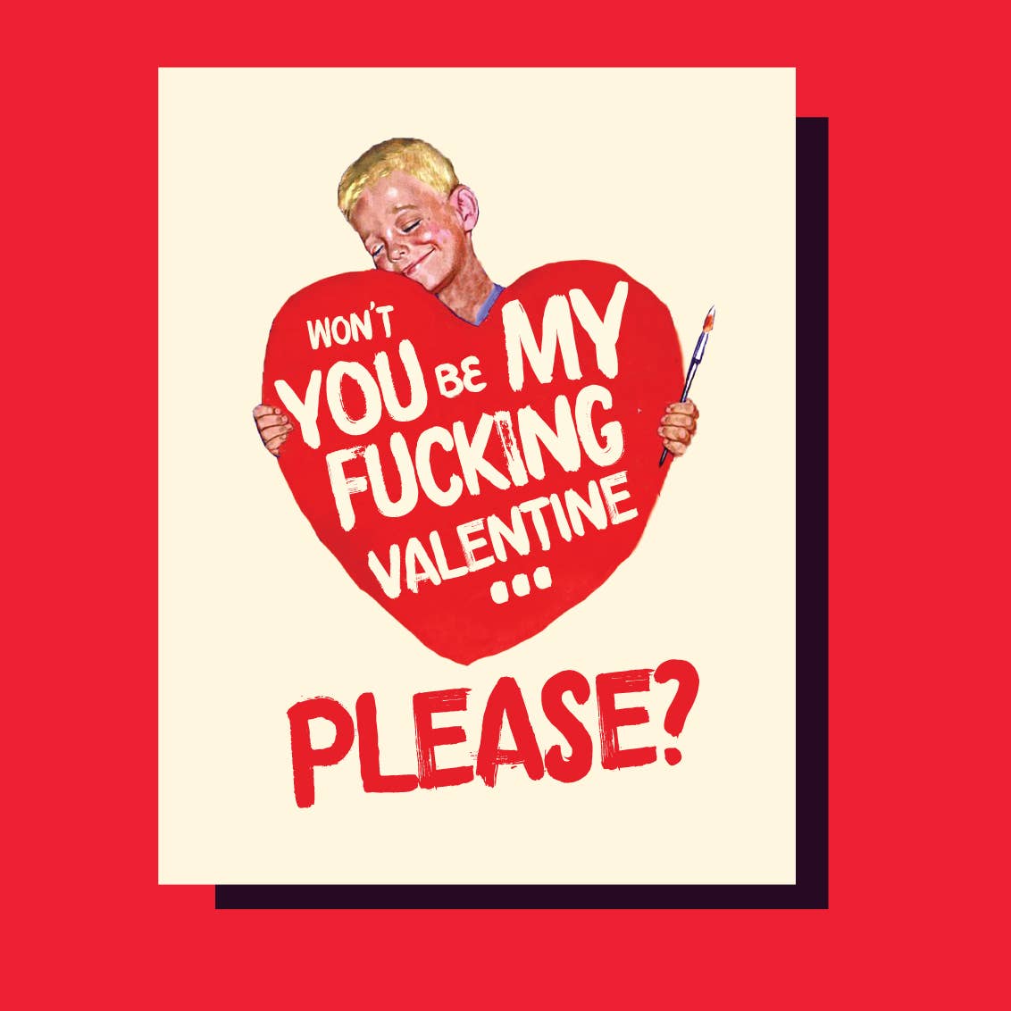 Be My Valentine Boy Greeting Card