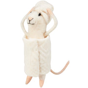Bathtime Mouse Felt Sitter