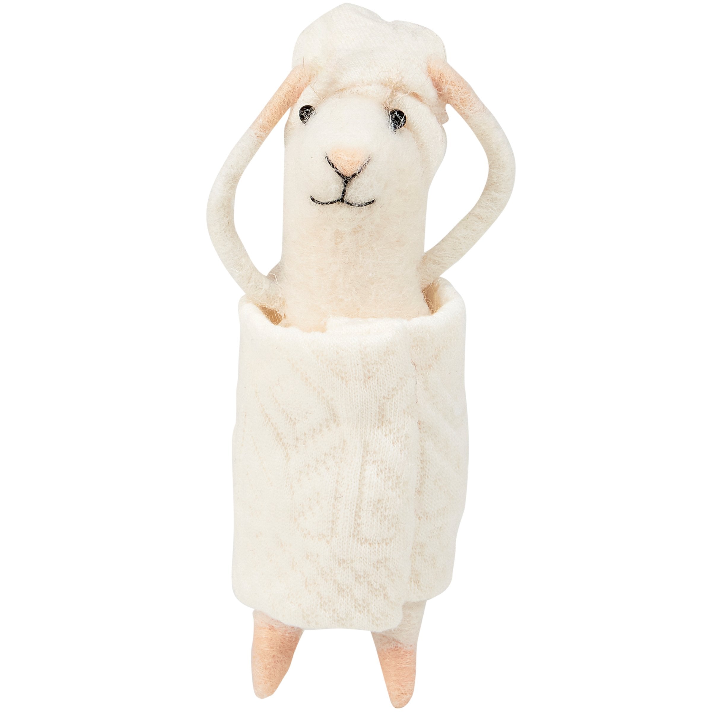 Bathtime Mouse Felt Sitter