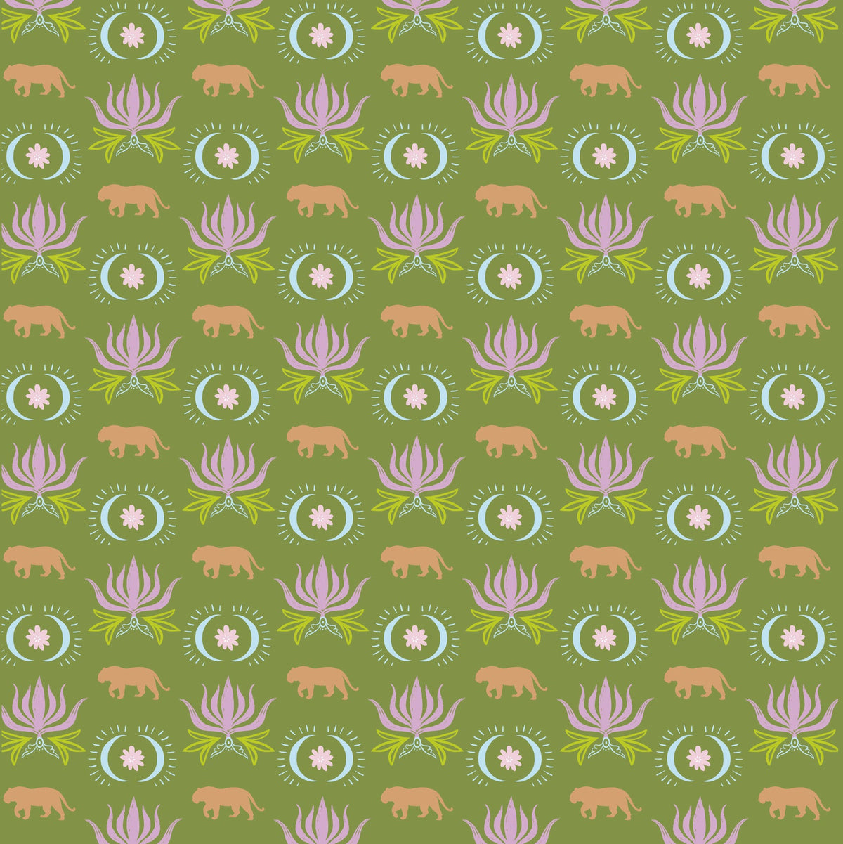 Moon Tiger Mahjong Mat