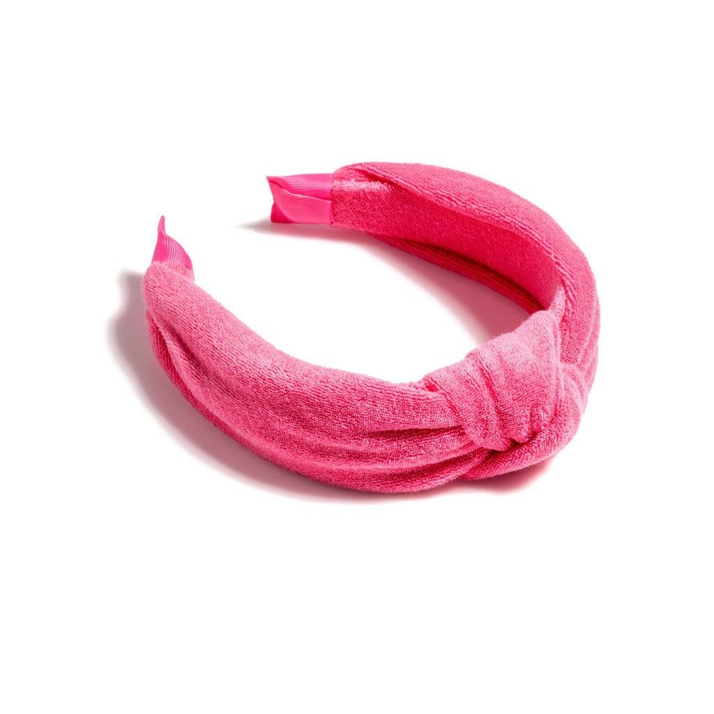 Terry Knotted Headband - Pink