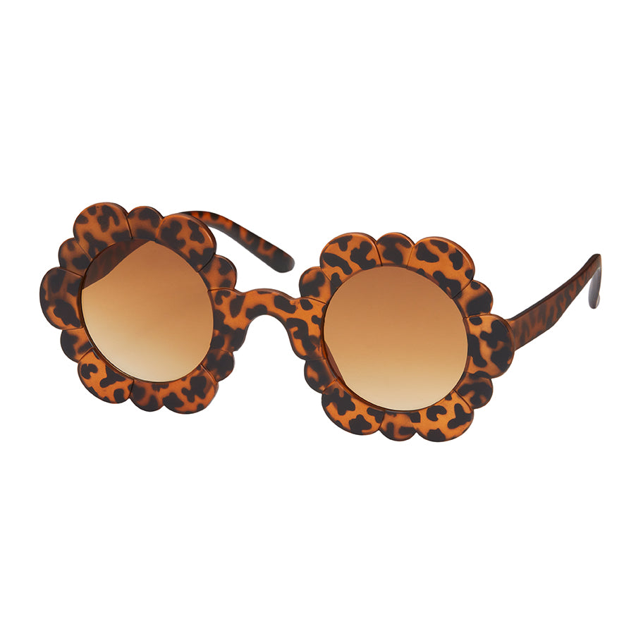 Rose Flower Sunglasses - Cheetah