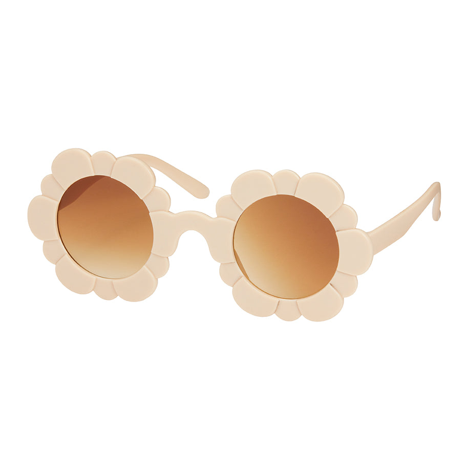 Rose Flower Sunglasses - Cream