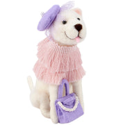 Flapper Dress Dog Felt Sitter
