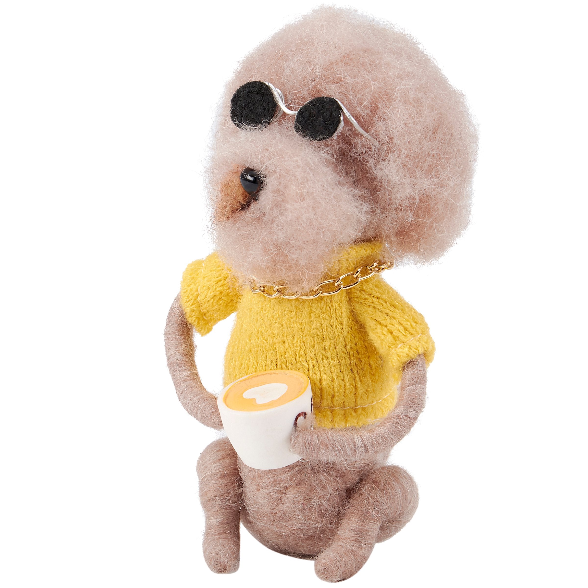 Cool Coffee Dog Felt Sitter