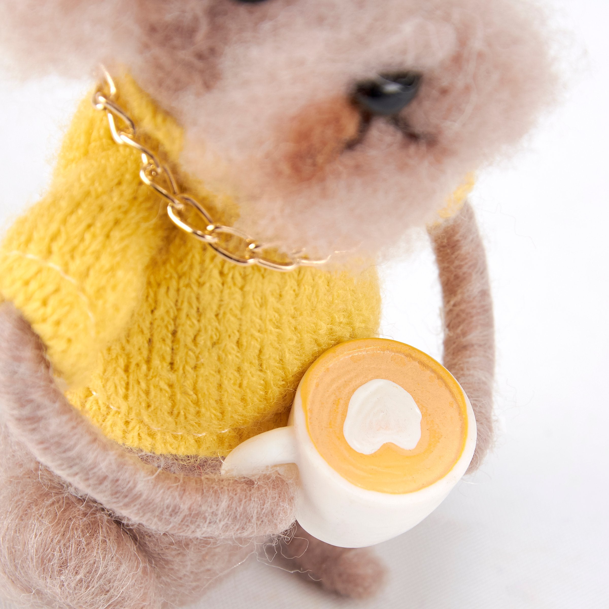 Cool Coffee Dog Felt Sitter