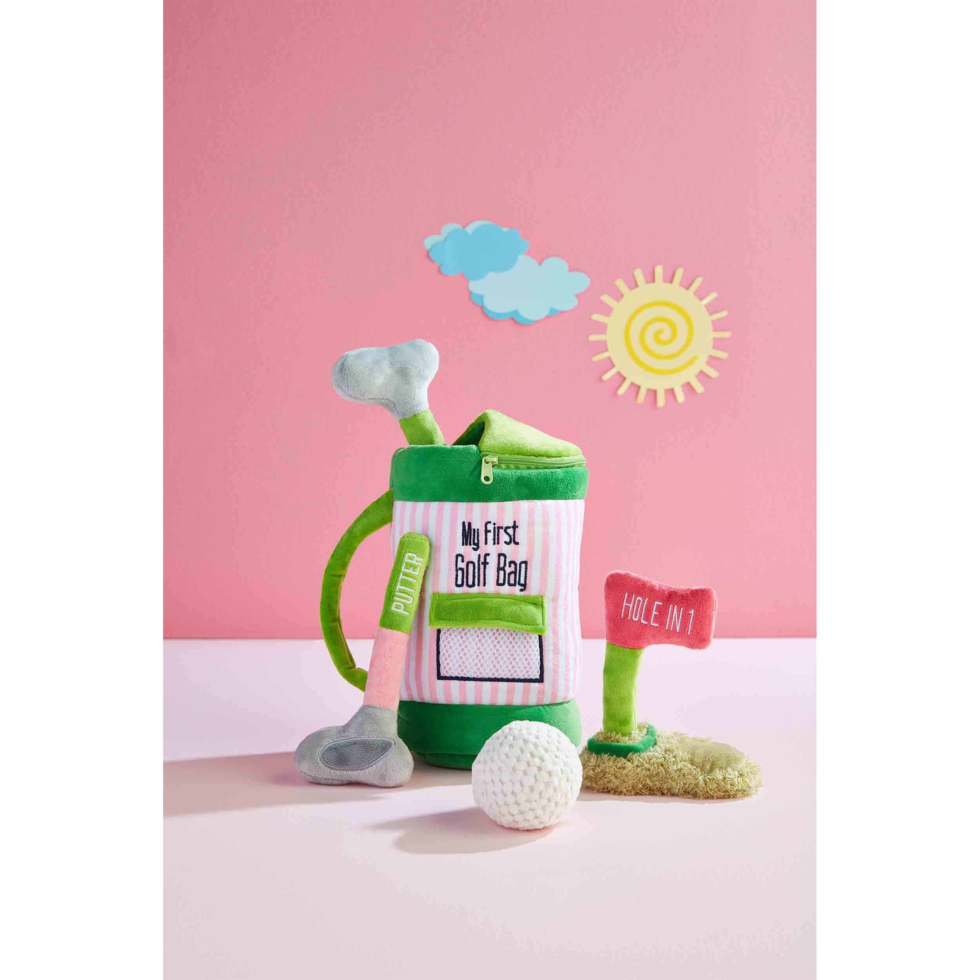 My Golf Bag Plush Set - Pink