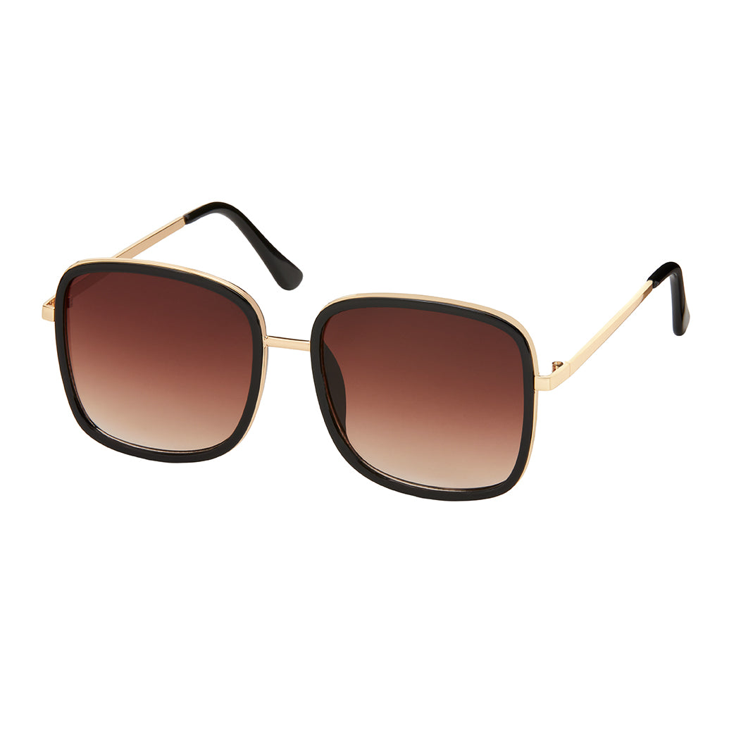 Jade O/S Square Sunglasses - Black
