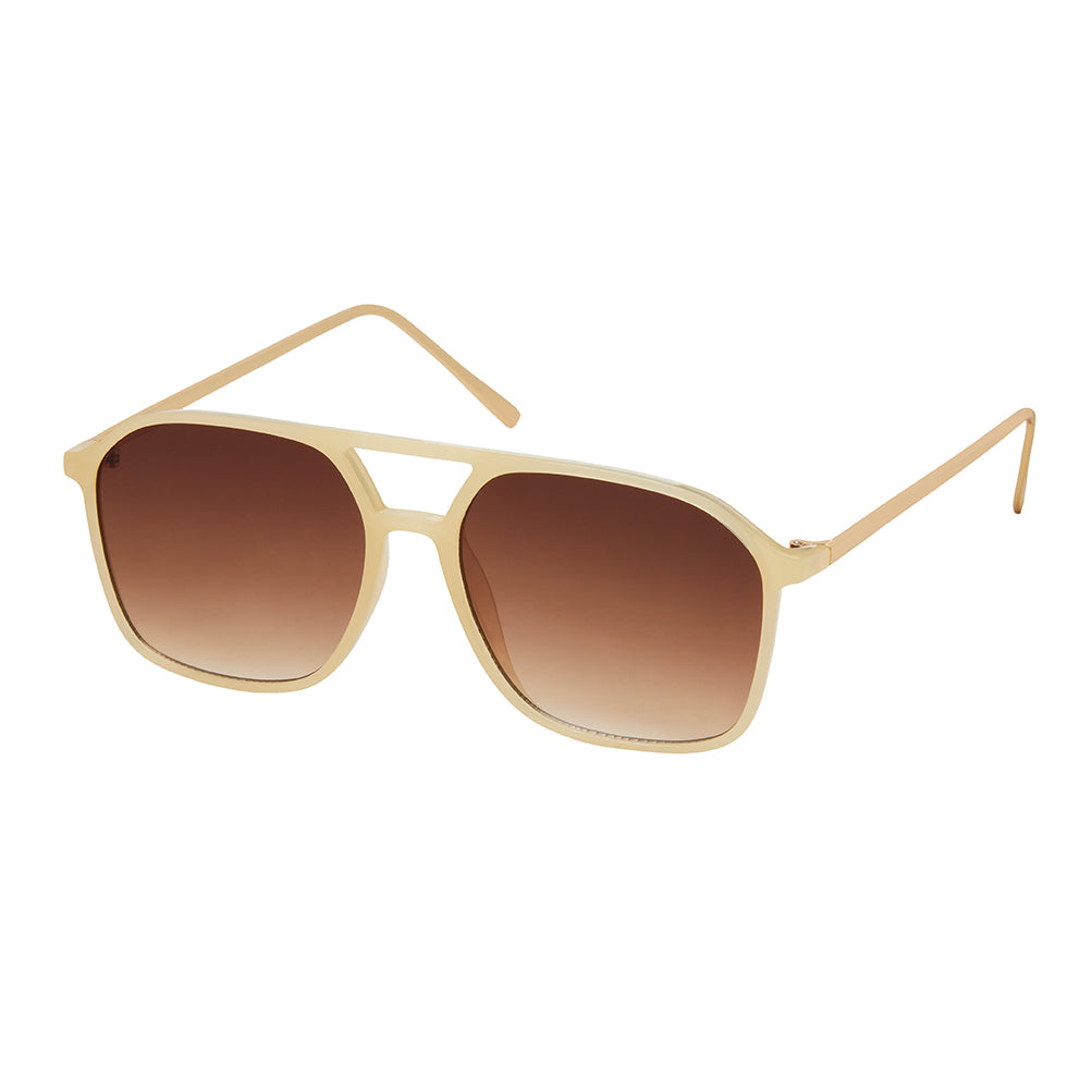 Jade Aviator Sunglasses - Cream