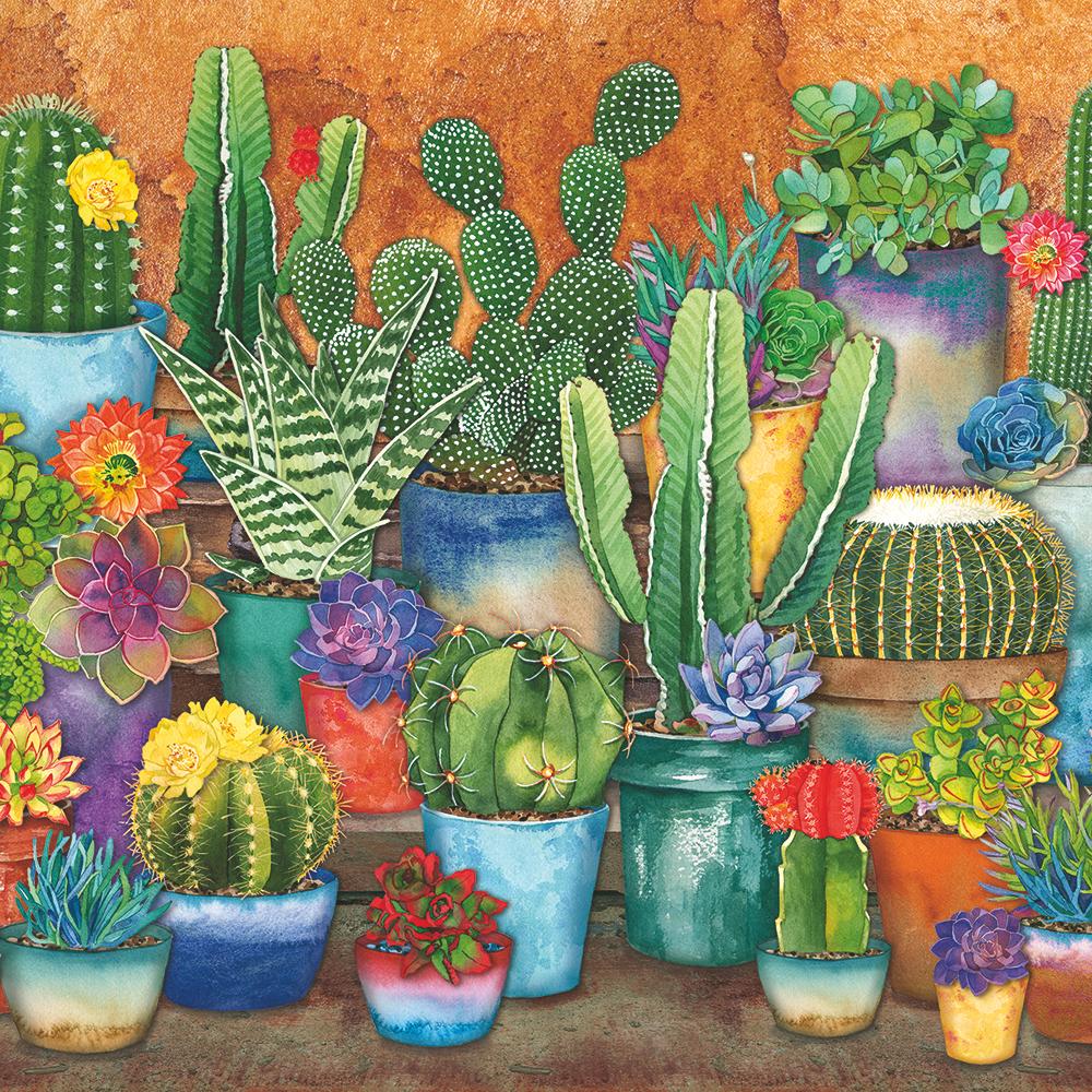 Southwest Succulents Napkins - Just Fabulous Palm Springs