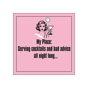 Cocktails & Bad Advice Beverage Napkins