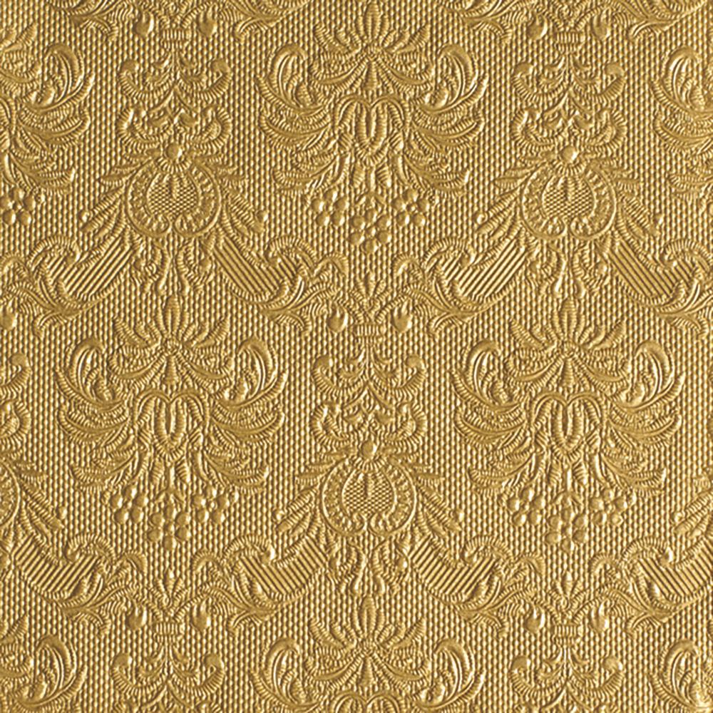 Gold Elegance Embossed Beverage Napkins