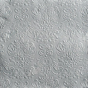 Silver Elegance Embossed Beverage Napkins
