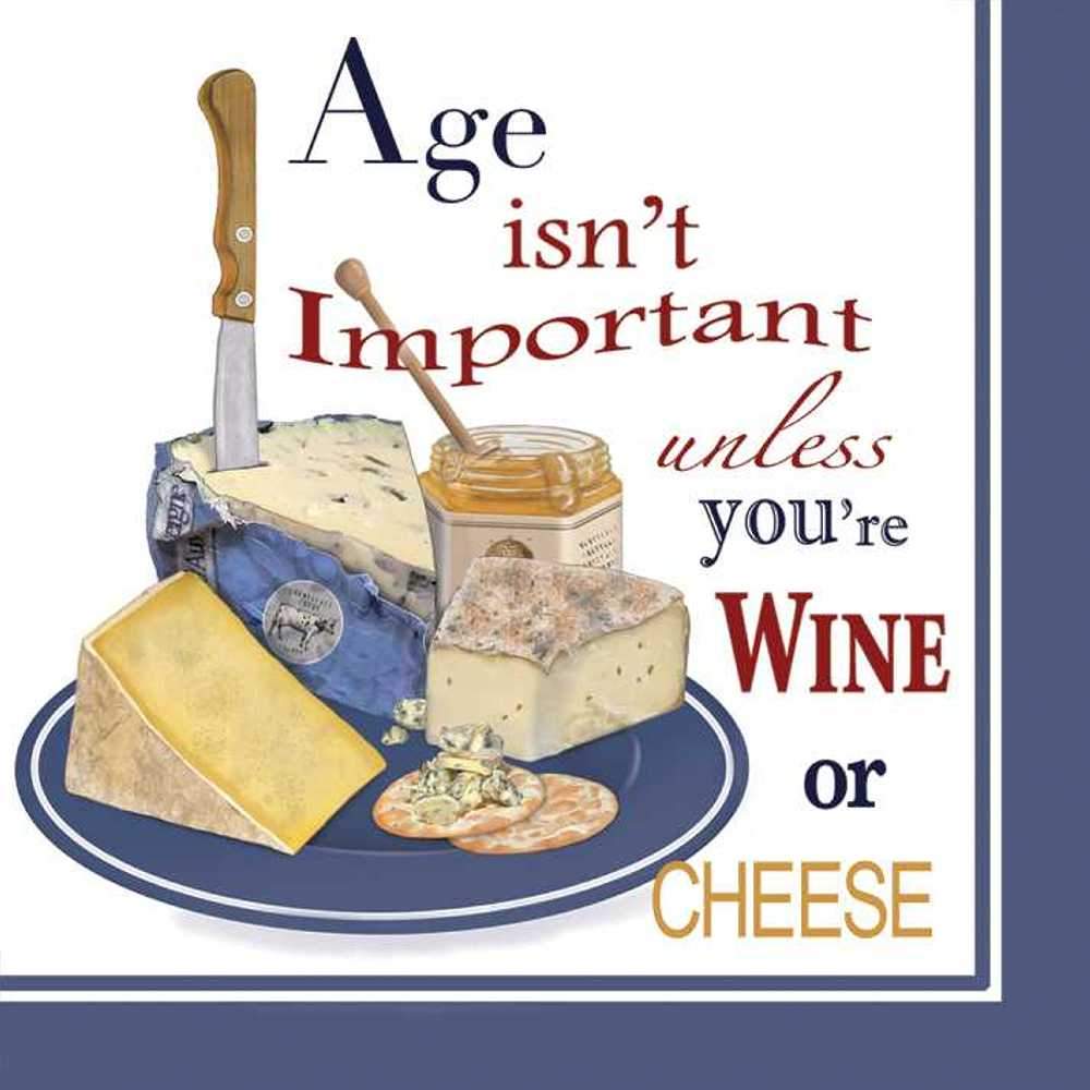 Wine Or Cheese Beverage Napkins - Just Fabulous Palm Springs
