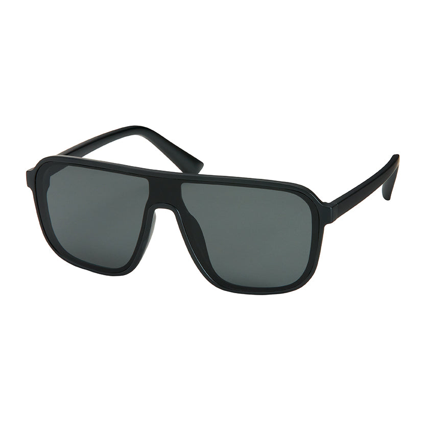 Shields Collection - Rounded Mirror Lens Sunglasses