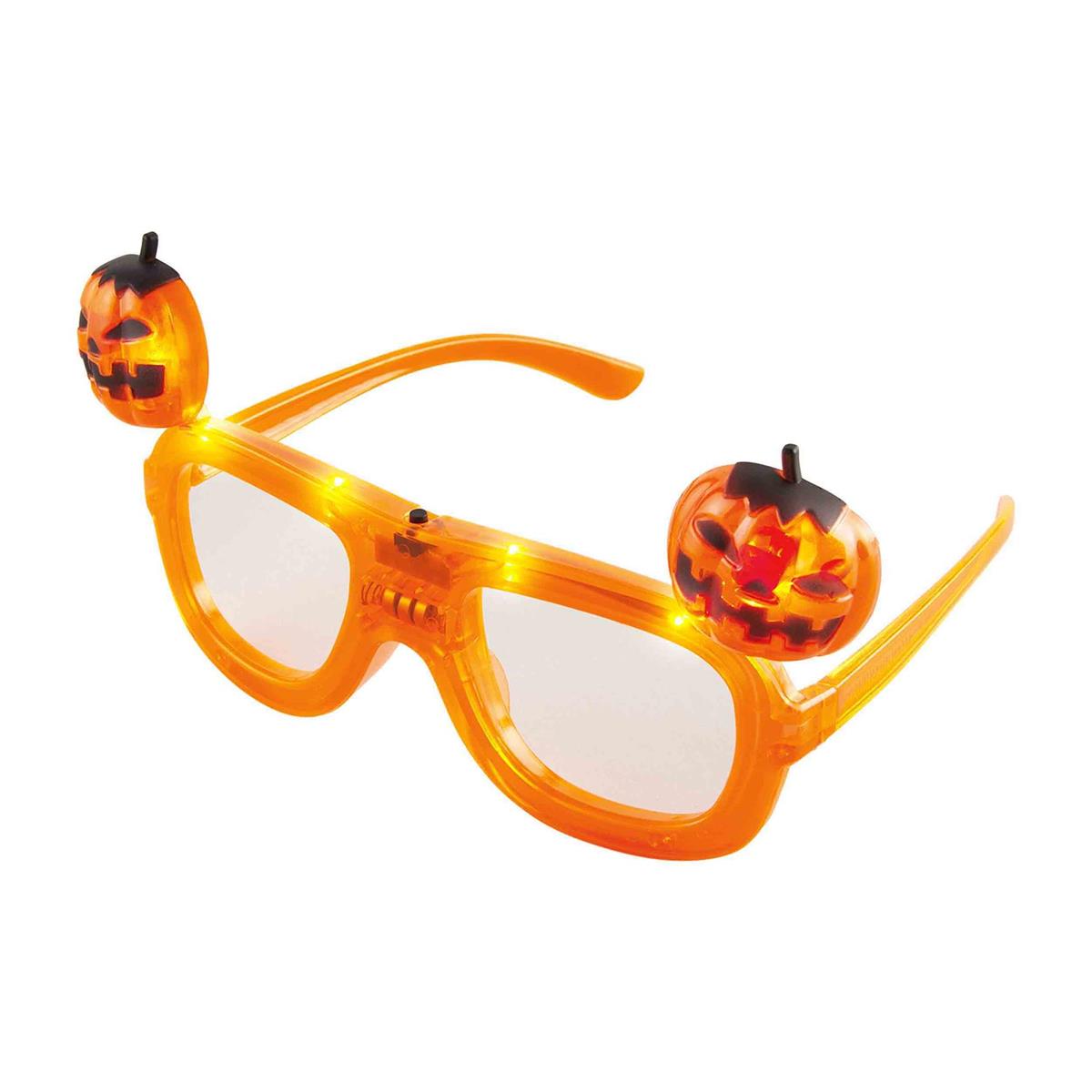 Light Up Glasses - Pumpkin
