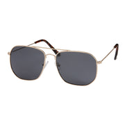 Heritage Square Metal Aviator Sunglasses - Gold With Black Lenses