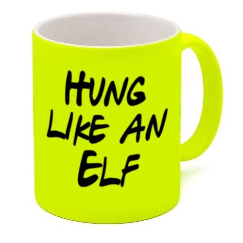 Hung Like An Elf Holiday Mug