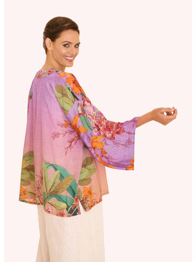 Botany Bliss Kimono Jacket - Lavender
