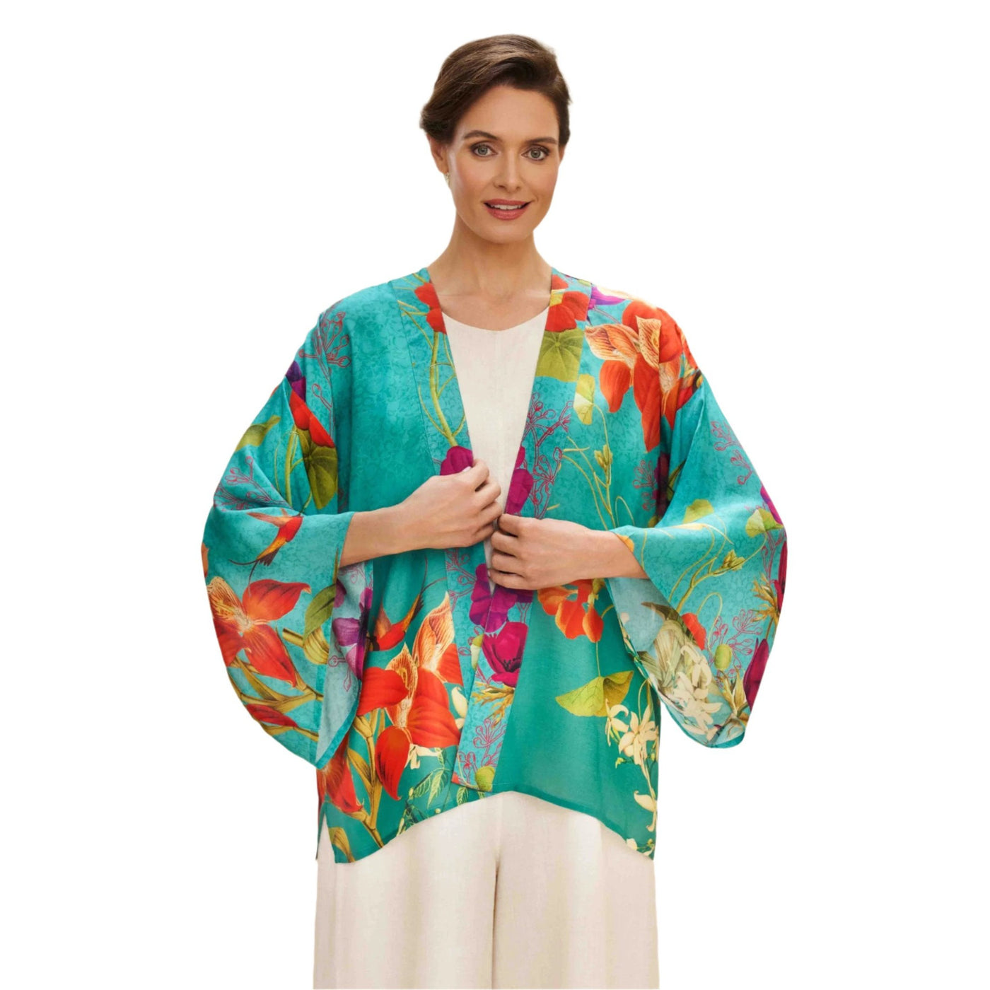 Humming Bird At Dusk Kimono Jacket