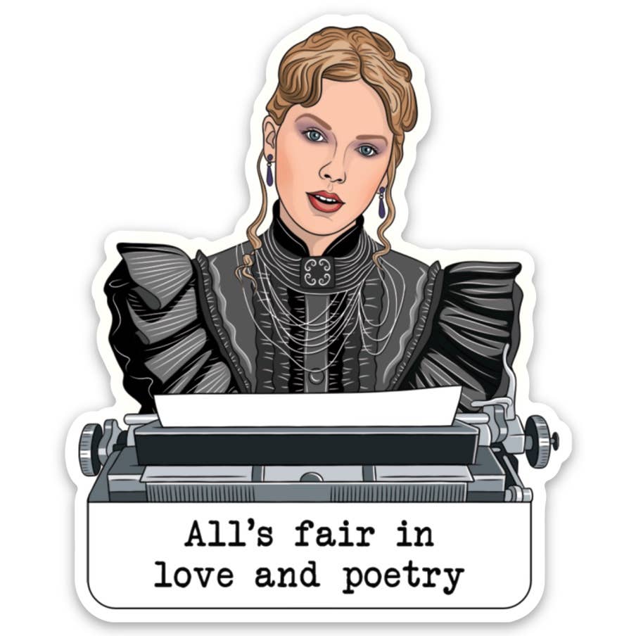 Die Cut Sticker: Taylor Love And Poetry