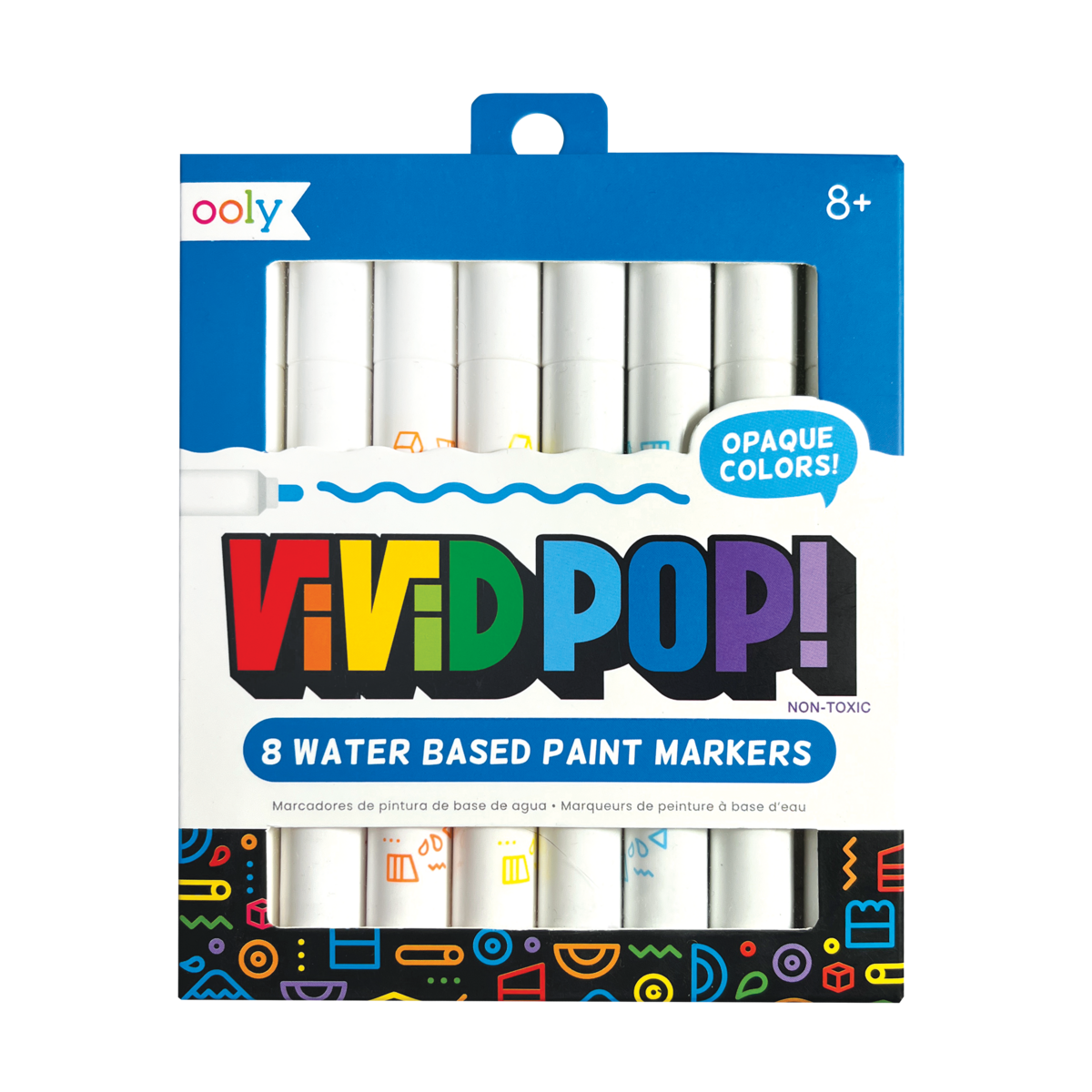 Vivid Pop! Water Based Paint Markers - Set of 8