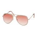 Jade Collection - Rhinestone Aviator Sunglasses