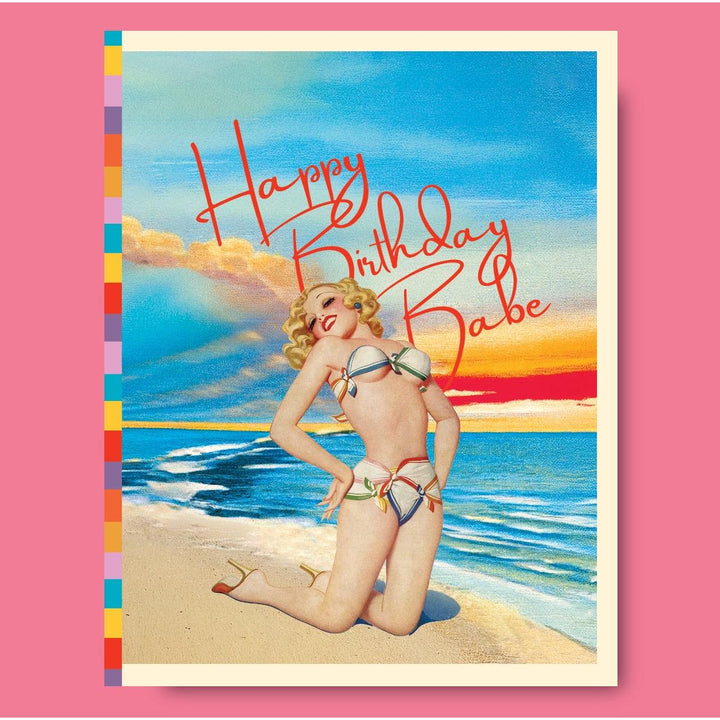 Summer Babe Birthday Card