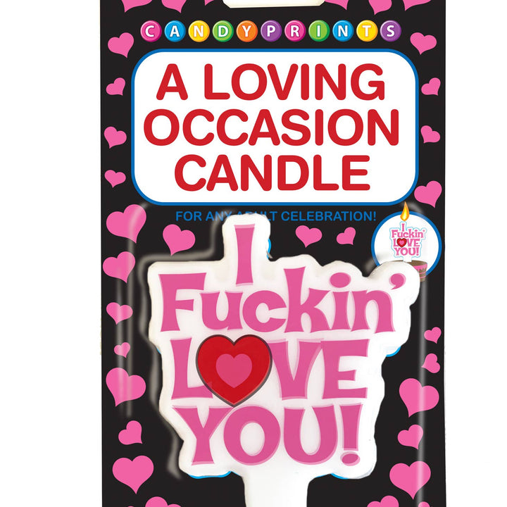 I Fuckin' Love You Birthday Cake Candle