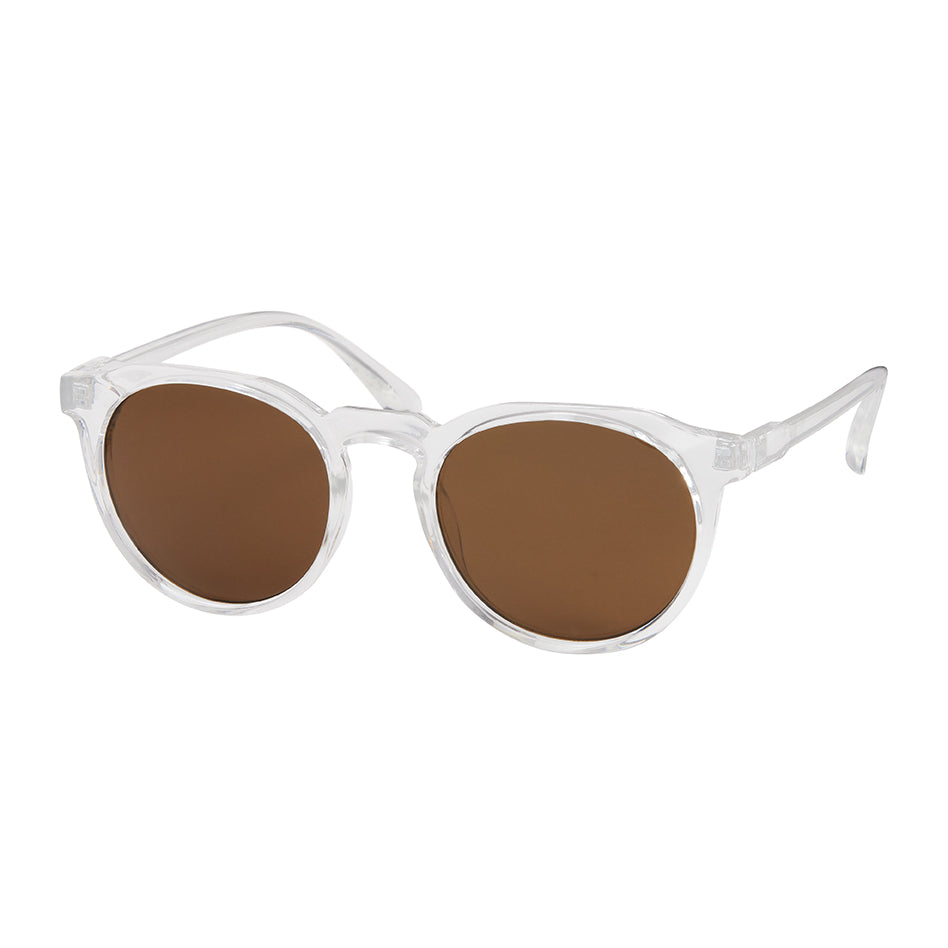 Heritage Round Keyhole Sunglasses - Clear