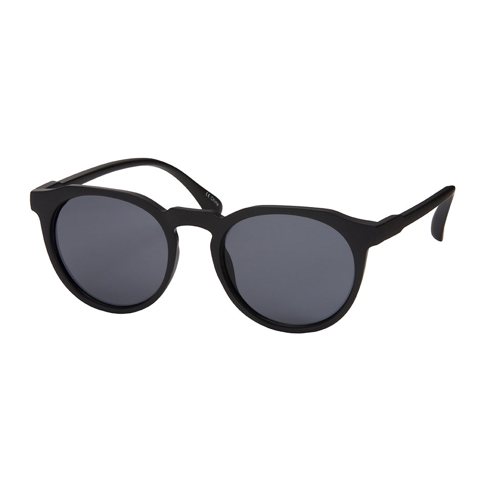 Heritage Round Keyhole Sunglasses - Black