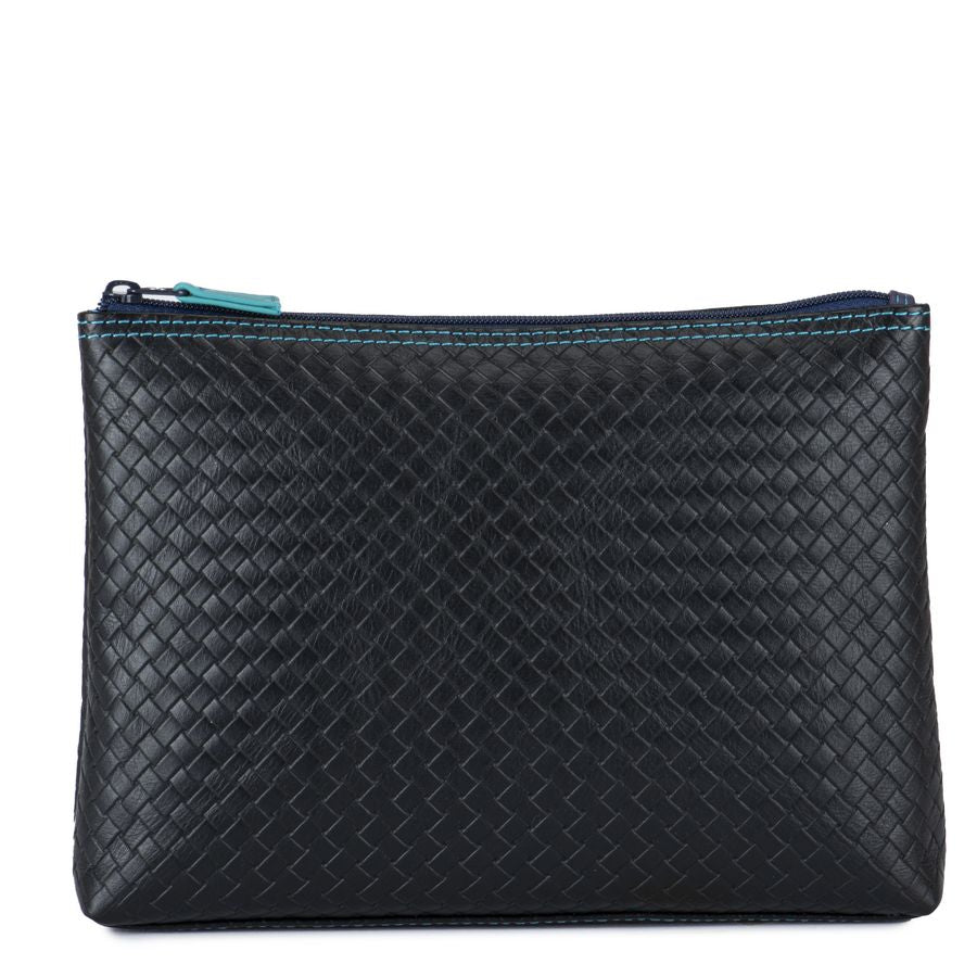 Embossed Large Make Up Case - Black Pace